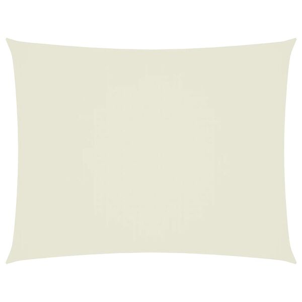 vidaXL Sonnensegel Oxford-Gewebe Rechteckig 5x6 m Creme