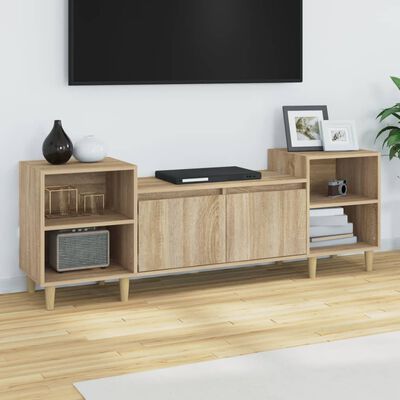 vidaXL TV-Schrank Sonoma-Eiche 160x35x55 cm Holzwerkstoff