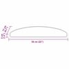 vidaXL Selbstklebende Treppenschoner 15 pcs Grau 56 x 17 x 3 cm