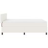 vidaXL Boxspringbett Creme und Wei&szlig; 203 x 144 x 88 cm Cordstoff