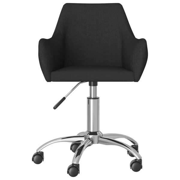 vidaXL B&uuml;rostuhl Drehbar Schwarz Stoff