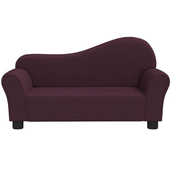 vidaXL Kindersofa Lila Stoff