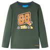 Kinder-Langarmshirt Dunkelgr&uuml;n 116