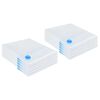 vidaXL Aufbewahrungstaschen 10 pcs Transparent und Blau 130 x 100 cm