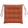 vidaXL Sitzkissen 4 pcs Rot-Orange 40 x 40 x 6 cm Cordstoff