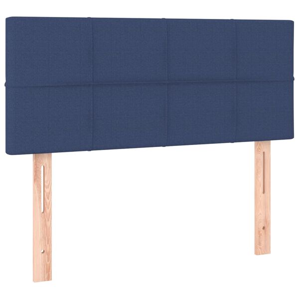 vidaXL Kopfteil Blau 90x5x78/88 cm Stoff