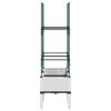 vidaXL Pflanzk&uuml;bel mit Rankgitter Wei&szlig; 80x40x142,5 cm PP