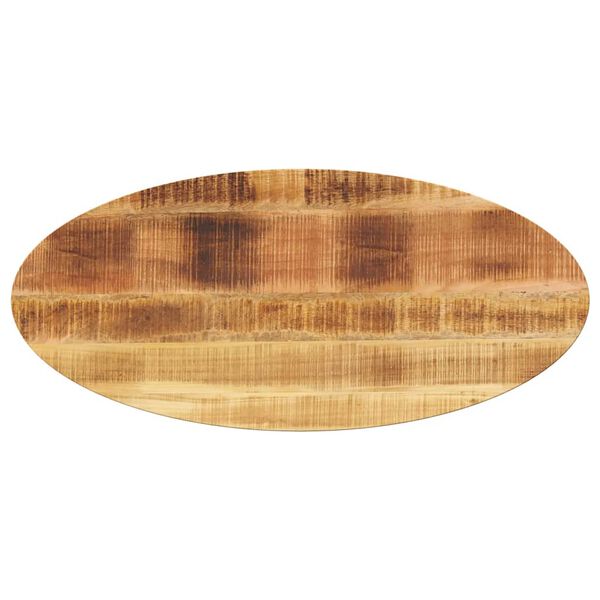 vidaXL Tischplatte 110x40x2,5 cm Oval Massivholz Mango