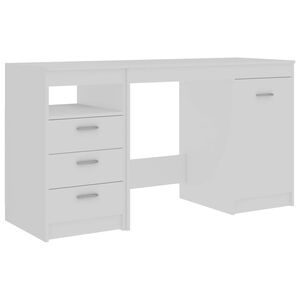 vidaXL Schreibtisch Wei&szlig; 140x50x76 cm Holzwerkstoff