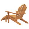 vidaXL Adirondack-Gartenst&uuml;hle mit Fu&szlig;st&uuml;tzen 2 Stk. Massivholz Teak