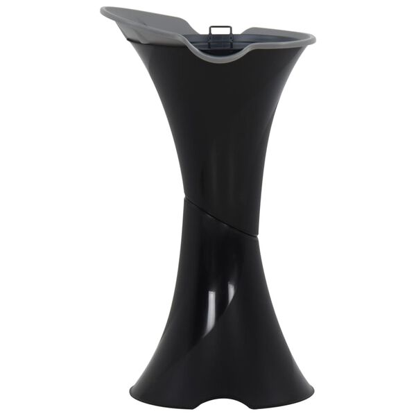 vidaXL Standaschenbecher Schwarz 36x39x71 cm