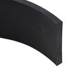 vidaXL Gummileiste f&uuml;r Schneepflug Schwarz 250x8x1 cm