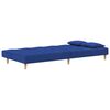 vidaXL Schlafsofa 2-Sitzer mit 2 Kissen Blau Stoff
