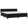 vidaXL Boxspringbett mit Matratze Schwarz 200x210 cm Samt