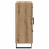 vidaXL Sideboard Artisan-Eiche 69,5 x 34 x 90 cm Verbundholz und Eisen