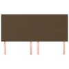 vidaXL Kopfteil Dunkelbraun 180x5x118/128 cm Stoff