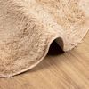 vidaXL Teppich Shaggy Hochflor NAVARRA Beige 200x200 cm Polyester