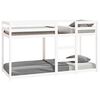 vidaXL Etagenbett Wei&szlig; 75x190 cm Massivholz Kiefer