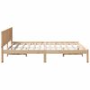 vidaXL Bettgestell Braun 140 x 200 cm Massivholz Kiefer