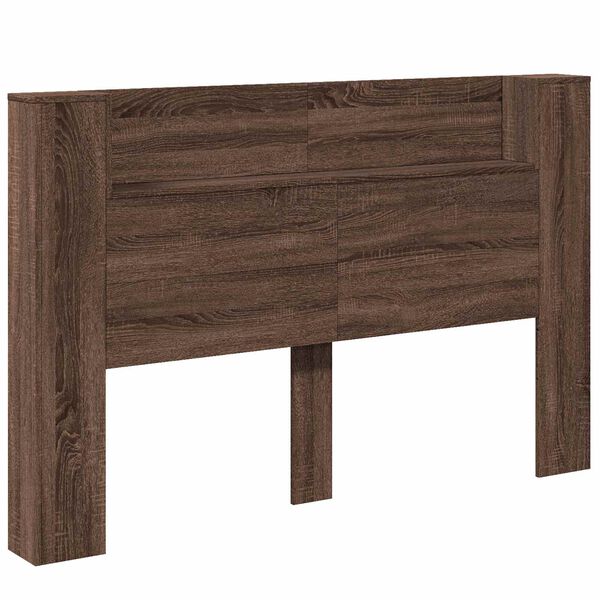 vidaXL Kopfteil Braun Eichen-Optik 160 x 16,5 x 103,5 cm Holzwerkstoff