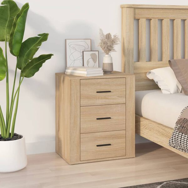 vidaXL Nachttisch Sonoma-Eiche 50x36x60 cm Holzwerkstoff