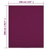 vidaXL Spannbettlaken Jersey Bordeauxrot 160x200 cm Baumwolle