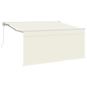 vidaXL Einziehbare Markise Creme 300 x 200 cm Stoff