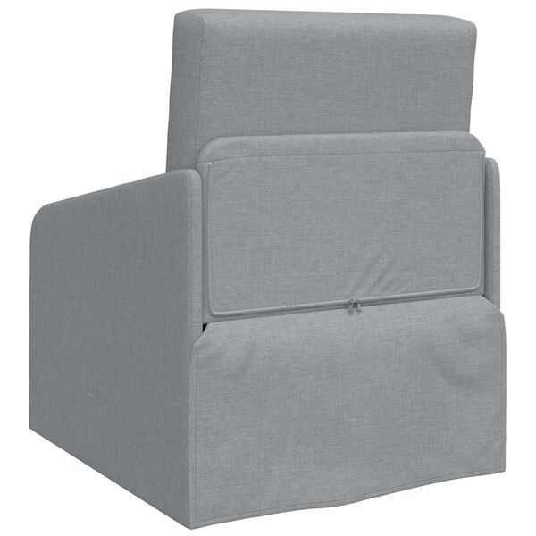 vidaXL Schlafsofa Hellgrau 65 x 80 x 83 cm Stoff