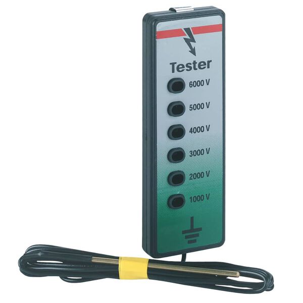 Kerbl Zaunpr&uuml;fer Batterielos 6.000 V Schwarz und Gr&uuml;n 44662
