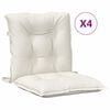 vidaXL Niedriglehner-Auflagen 4 Stk. Melange Creme 100x50x7 cm Stoff