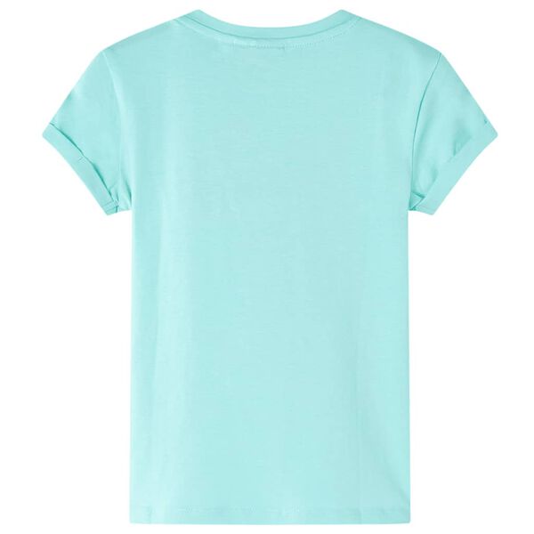 Kinder-T-Shirt Helles Minzgr&uuml;n 104
