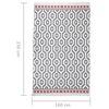 vidaXL Teppich Grau 160x230 cm Baumwolle