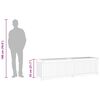 vidaXL Gartenbox 200x50x55 cm Massivholz Teak