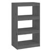 vidaXL B&uuml;cherregal/Raumteiler Grau 60x30x103,5 cm Massivholz Kiefer