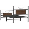 vidaXL Bettgestell ohne Matratze Braun Eiche 75x190 cm Holzwerkstoff