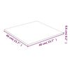 vidaXL Tischplatte Transparent 40x40 cm Hartglas