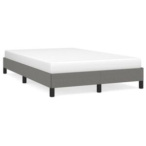vidaXL Bettgestell ohne Matratze Dunkelgrau 120x190 cm Stoff