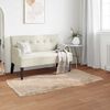 vidaXL Kunstschaffell Teppich Tafalla Beige 80 x 150 cm Polyester