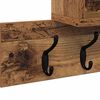 vidaXL Wandmontierter nachttisch mit Regal Altholz 100 x 12 x 43,5 cm