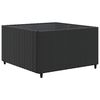 vidaXL 11-tlg. Garten-Lounge-Set mit Kissen Schwarz Poly Rattan