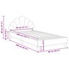 vidaXL Kinderbettgestell mit Kopfteil Dunkelgrau 80 x 200 cm Samt