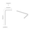 vidaXL Inbusschl&uuml;ssel 2118 pcs Silber 32 x 86 mm Stahl