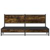 vidaXL Metallbett ohne Matratze R&auml;uchereiche 200x200 cm