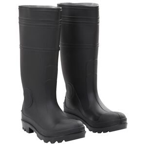 vidaXL Gummistiefel Schwarz Gr&ouml;&szlig;e 40 PVC