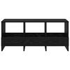 vidaXL Magazinregal Schwarz Eichen-Optik 102 x 30 x 45 cm