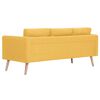 vidaXL 3-Sitzer-Sofa Stoff Gelb
