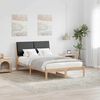 vidaXL Bettgestell Braun und Dunkelgrau 120 x 190 cm Massivholz Kiefer