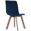 vidaXL Esszimmerst&uuml;hle 2 Stk. Blau Samt