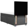 vidaXL Boxspringbett mit Matratze Dunkelgrau 90x190 cm Stoff