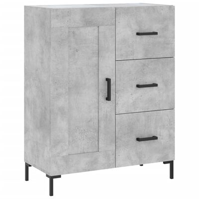 vidaXL Sideboard Betongrau 69,5x34x90 cm Holzwerkstoff